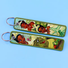 The Princess and the Frog ‘Tiana and Louis' Embroidered Keyring Keychain