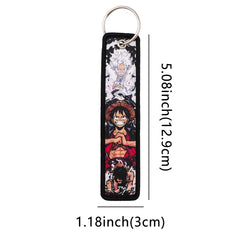 One Piece 'Luffy's Gear Transformation' Embroidered Keyring Keychain