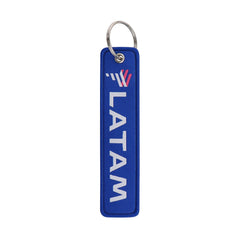 Airline Tag 'LATAM Airlines' Embroidered Keyring Keychain