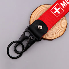 Red Tag 'Medical Bag' Wrist Lanyard Keyring Clip Keychain