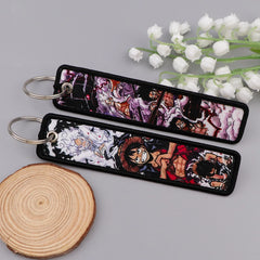 One Piece 'Luffy's Gear Transformation' Embroidered Keyring Keychain