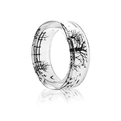 Women's 6.5mm 'Monochromatic Life' Acetate Acrylic Ring