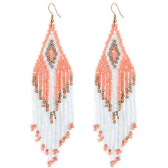 Women's Bohemian Beaded Dangle Drop Earrings