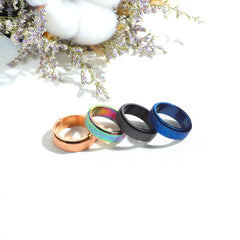 Women's 7mm Frosted Tungsten Carbide Ring