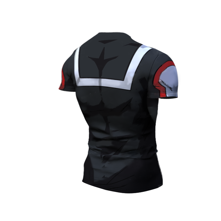 My Hero Academia Compression (UA Uniform) (Grey Premium) (Short Sleeve) Rashguard