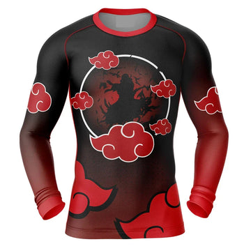 BJJ Rash Guard Kids Naruto 'Itachi' Long Sleeve Compression Rashguard