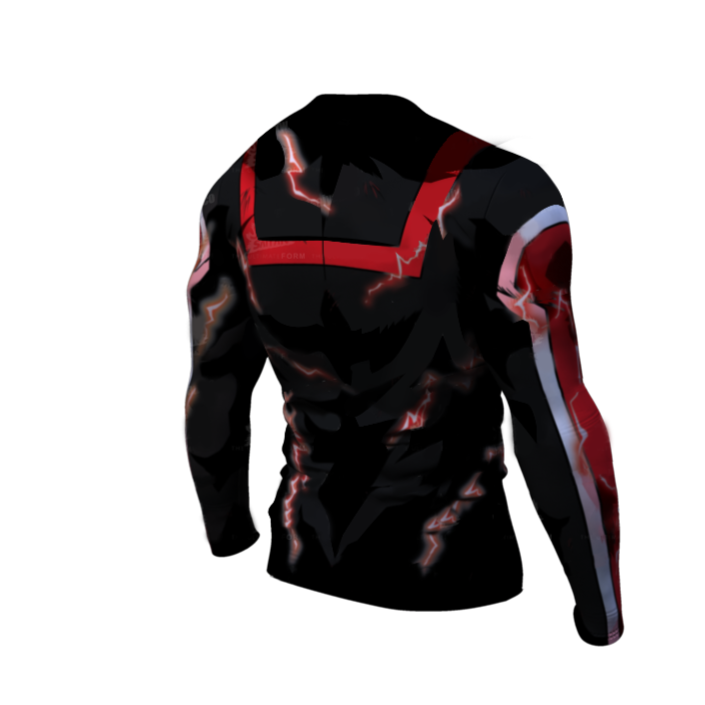 My Hero Academia Compression Rashguard 'Onyx UA Uniform' Premium Long Sleeve Compression