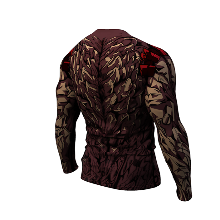 Red Riot My Hero Academia Compression Premium Long Sleeve Rashguard