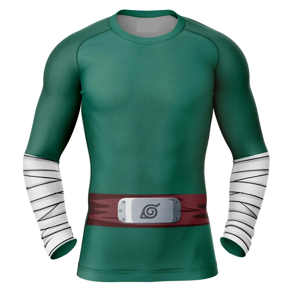 Kids Naruto 'Rock Lee' Long Sleeve Compression Rashguard