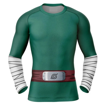 Kids Naruto 'Rock Lee' Long Sleeve Compression Rashguard