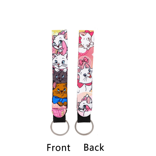 The Aristocats ‘Marie | Toulouse | Berlioz ' Wrist Lanyard Keyring Clip Keychain