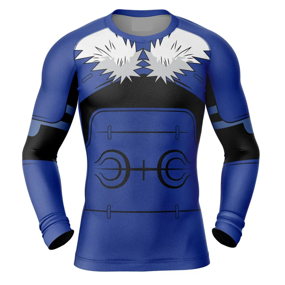 Naruto Tobirama BJJ Rash Guard Long Sleeve Compression Rashguard