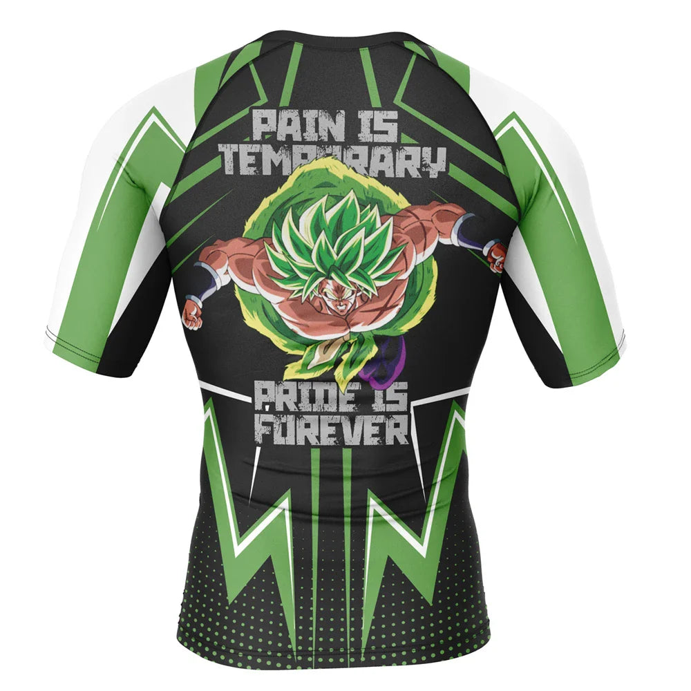 Dragon Ball Z 'Broly's Gym' Short Sleeve Compression Rashguard