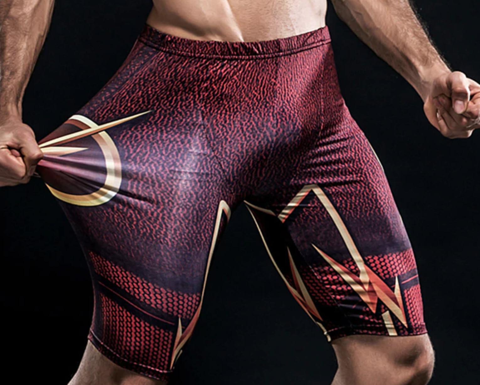 The Flash Men's Compression Grappling Spats Shorts