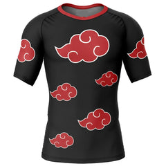 Kids Naruto 'Akatsuki Cloud' Short Sleeve Compression Rashguard