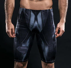 Superman "Black" Compression Grappling Spats Shorts