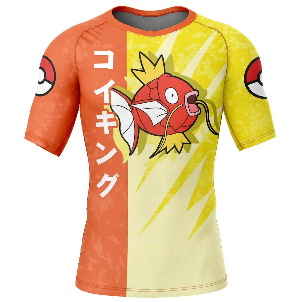 Kids Pokemon 'Magikarp' Short Sleeve Compression Rashguard