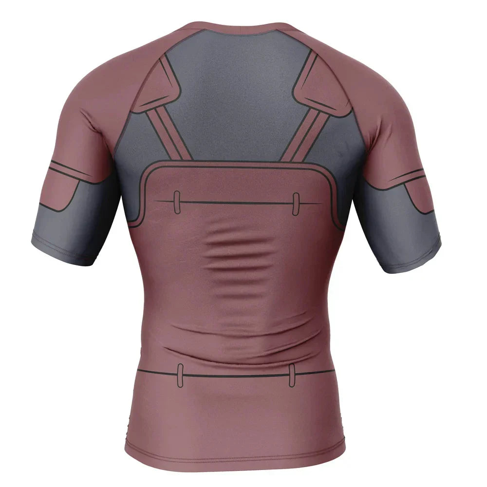 Naruto 'Hashirama' BJJ Rash Guard Short Sleeve Compression Rashguard