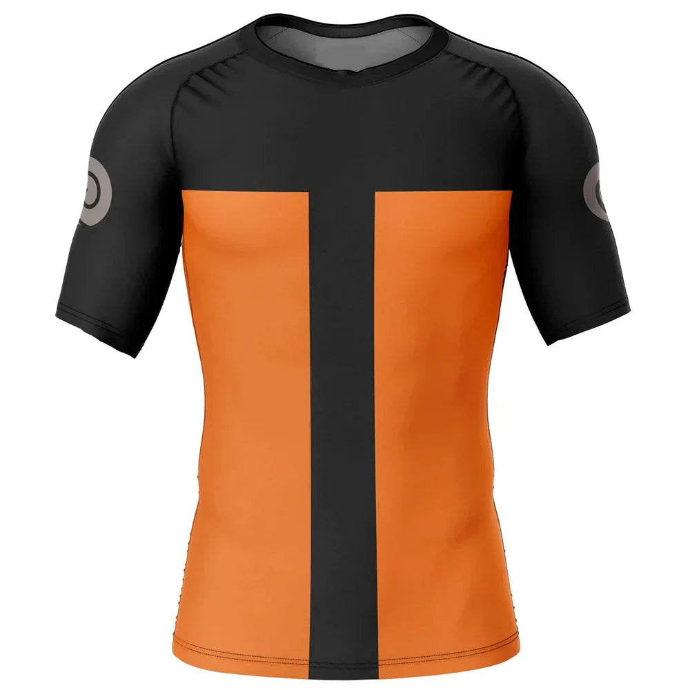 BJJ Rash Guard Kids Naruto 'Shippuden' Short Sleeve Compression Rashguard
