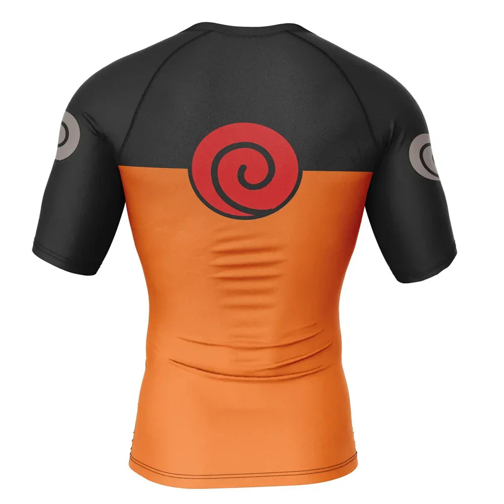 Naruto Shippuden BJJ Rash Guard Short Sleeve Compression Rashguard
