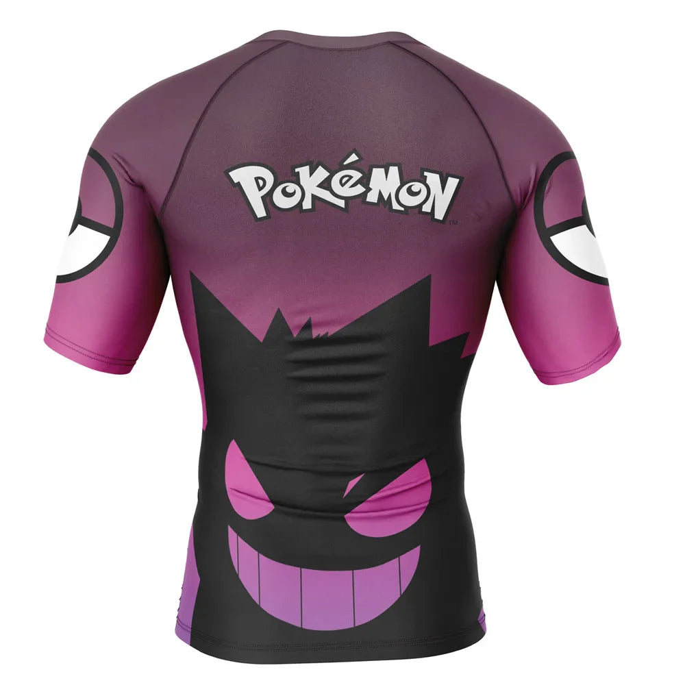 Kids Pokemon 'Gengar | Spooky' Short Sleeve Compression Rashguard