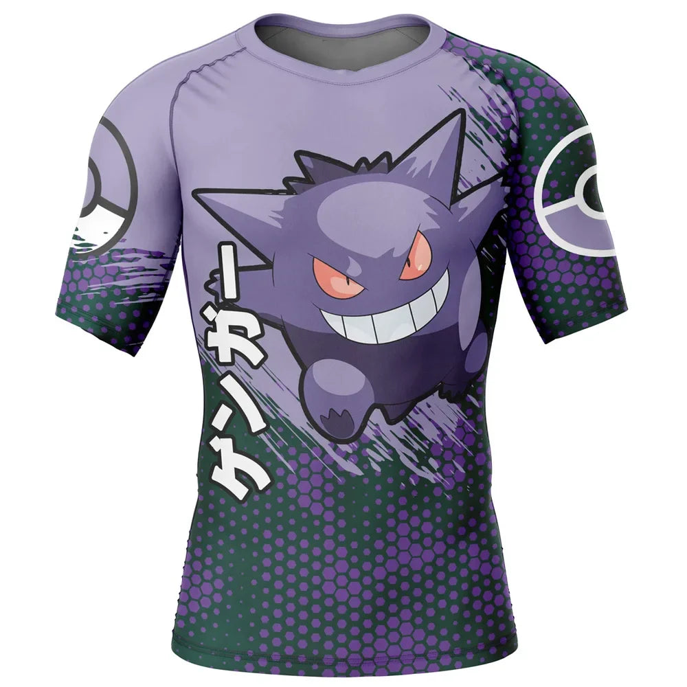 Kids Pokemon 'Gengar | Dark' Short Sleeve Compression Rashguard