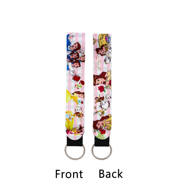 Beauty and the Beast 'Belle' Wrist Lanyard Keyring Clip Keychain