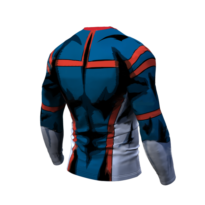 My Hero Academia Compression Premium Long Sleeve Rashguard Young Might