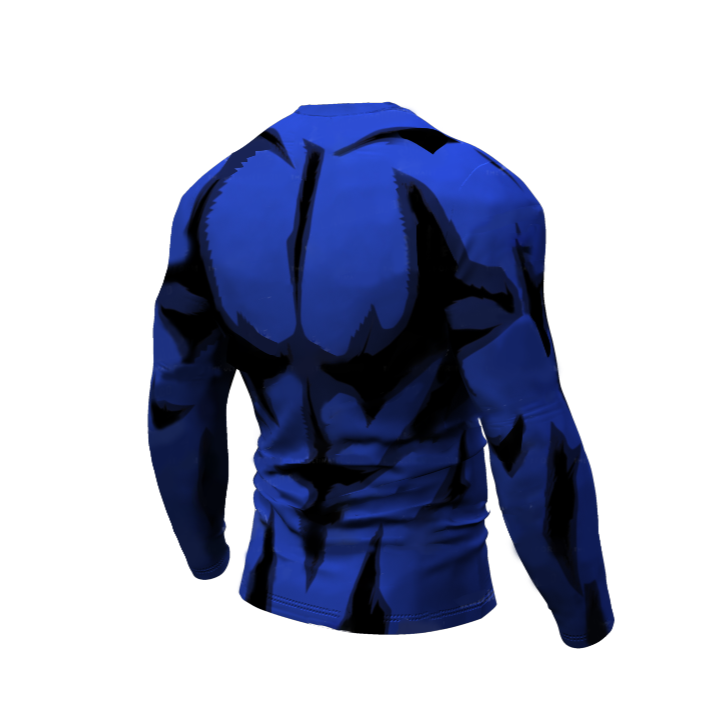 Plus Ultra Blue My Hero Academia Compression Premium Long Sleeve Rashguard