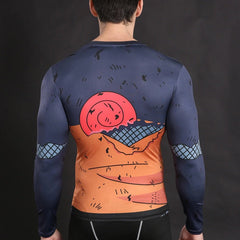 Teen Naruto 'Battle Damaged Armor' Long Sleeve Compression Rash Guard