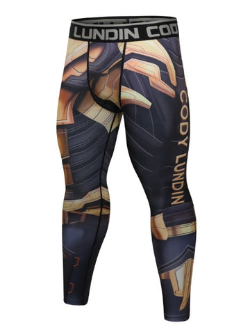 Thanos 'End Game Armor' Elite Compression Leggings Spats