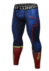 Men's Captain Marvel Premium Compression Leggings Spats
