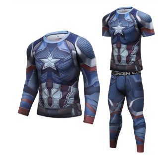 Captain America Steve Rogers 'End Game' Elite Compression Set
