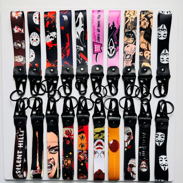 Horror Villain 'Jason Voorhees' Wrist Lanyard Keyring Clip Keychain