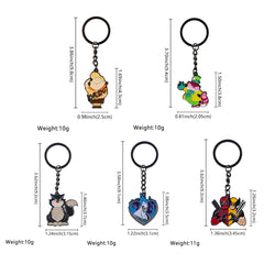 Deadpool and Wolverine Enamel Keyring Keychain