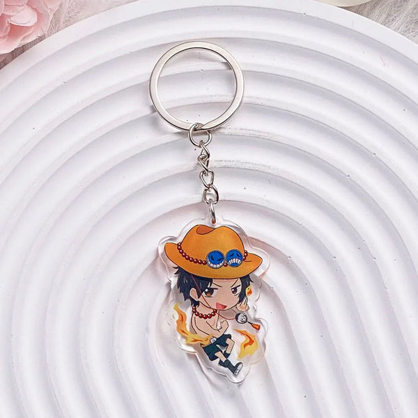 One Piece Portgas D. Ace Acrylic Keyring Keychain