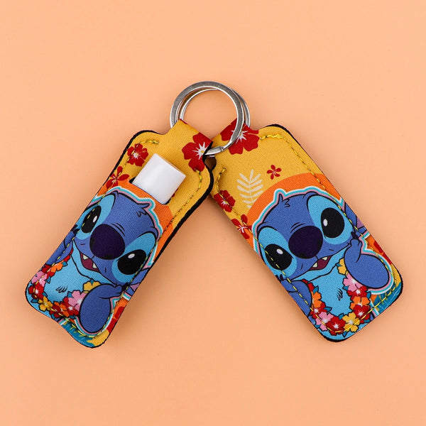 Lilo and Stitch ‘Stitch 'Sunset Bloom' Lipstick Holder Keychain