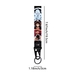 One Piece 'Luffy Evolution' Wrist Lanyard Keyring Clip Keychain