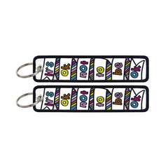 It's Ok Not To Be Ok Embroidered Keyring Keychain