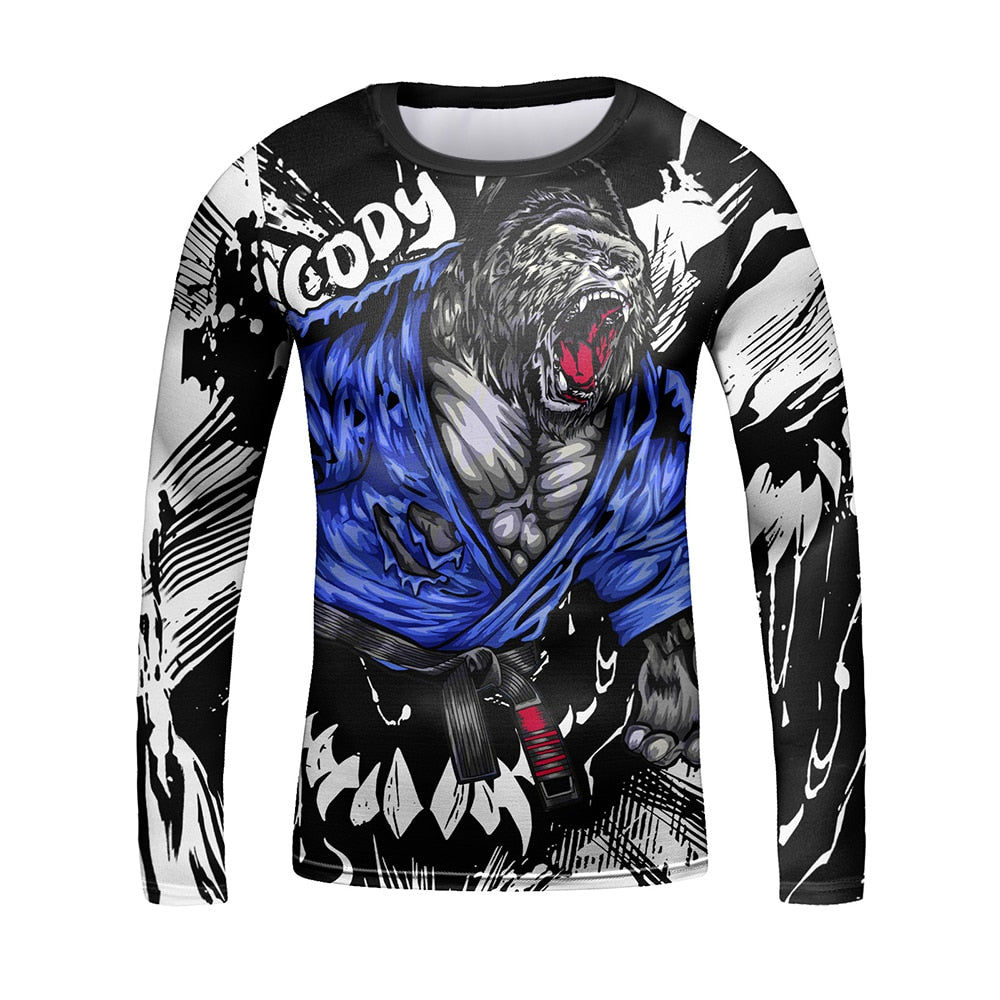 Kid's Gorilla 'My House' Elite Long Sleeve Compression Rashguard