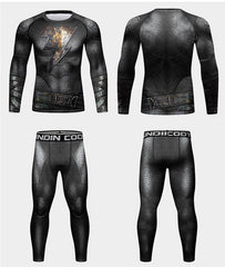 Black Adam Elite Four Piece Compression Rashguard Set