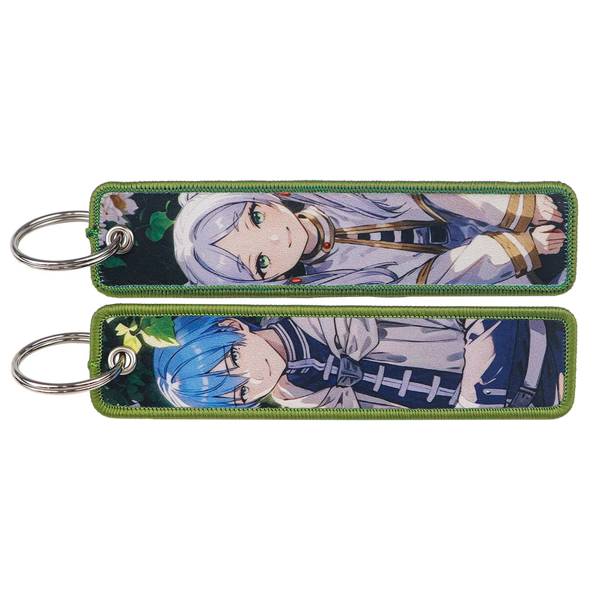 Frieren: Beyond Journey's End 'Himmel and Frieren' Embroidered Keyring Keychain