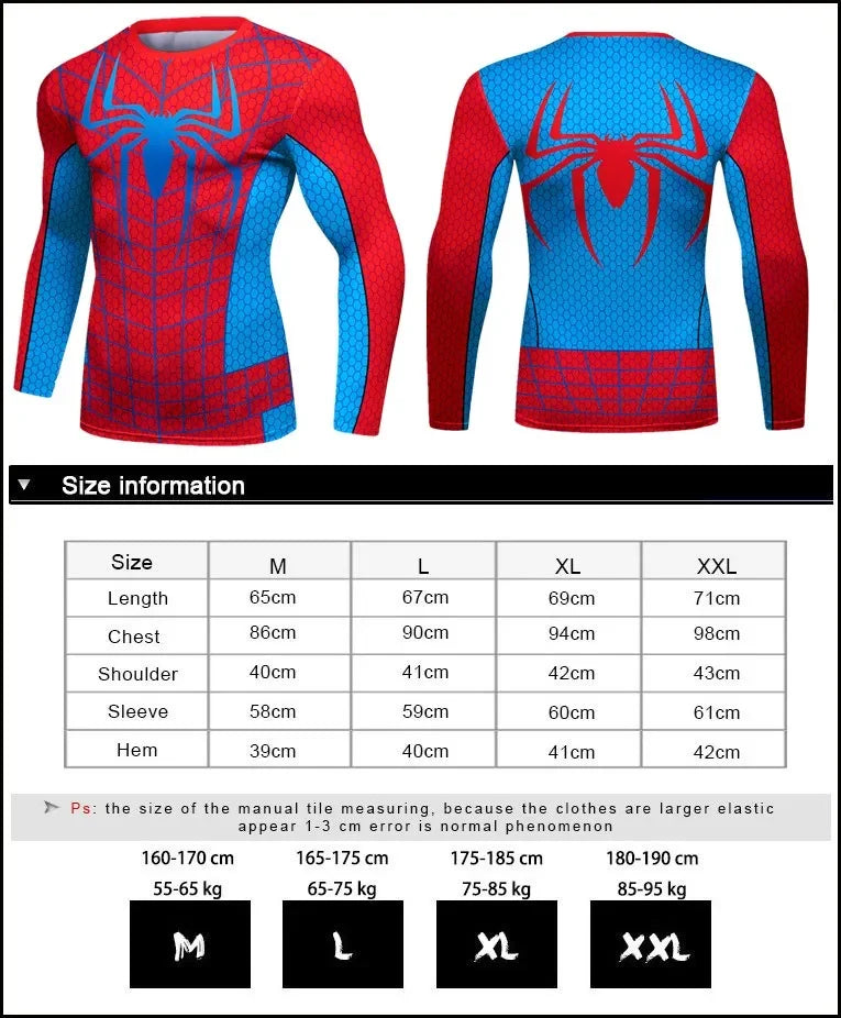 Men's Spider Man 'OG Web Slinger' Compression Long Sleeve Rashguard