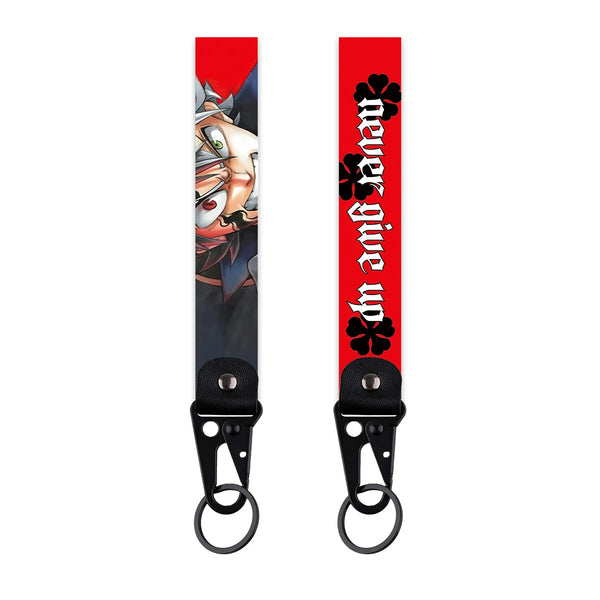 One Piece 'Luffy | Never Give Up' Wrist Lanyard Keyring Clip Keychain