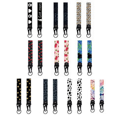 Red Cherries Wrist Lanyard Keyring Clip Keychain