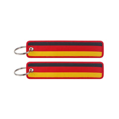 National Flag 'Germany' Embroidered Keyring Keychain