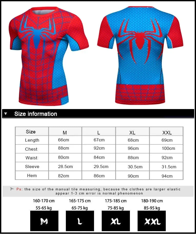 Men's Spider Man 'OG Web Slinger' Compression Short Sleeve Rashguard