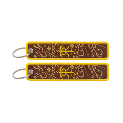 Tolkein-Inspired Embroidered Keyring Keychain