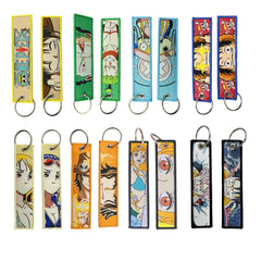 Super Mario Bros 'M | Mario' Embroidered Keyring Keychain