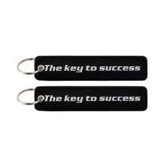 The Key To Success Embroidered Keyring Keychain